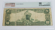 Load image into Gallery viewer, 1902 $10 Blackstone Canal National Banknote Providence RI Fr#624 PMG 15 Radar #
