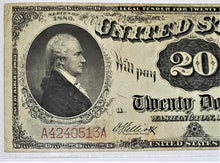 Load image into Gallery viewer, 1880 $20 Dollar U.S Legal Tender Large Note PCGS Very Fine 25 FR#147
