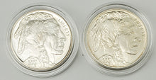 Load image into Gallery viewer, 2001 P&D American Buffalo 2 Coin Commemorative Silver Dollar Set with OGP&COA