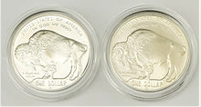 Load image into Gallery viewer, 2001 P&D American Buffalo 2 Coin Commemorative Silver Dollar Set with OGP&COA