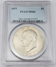 Load image into Gallery viewer, 1977 P Eisenhower / Ike Dollar $1 PCGS MS 64
