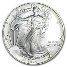 Load image into Gallery viewer, 1995 American Silver Eagle $1 ASE .999 Fine US Silver Coin BU
