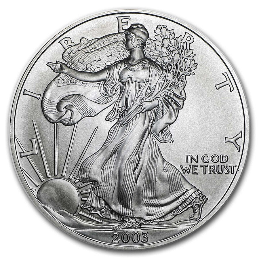 2003 American Silver Eagle $1 ASE .999 Fine US Silver Coin BU