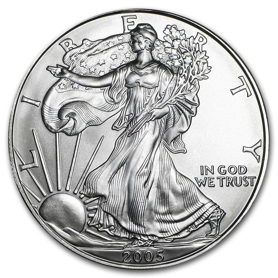 2005 American Silver Eagle $1 ASE .999 Fine US Silver Coin BU