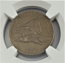 Load image into Gallery viewer, 1857 P Flying Eagle 1c Cent / Penney NGC AU 58 U.S Coin
