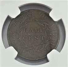 Load image into Gallery viewer, 1826 P Classic Head Half Cent 1/2c NGC XF Details Environmental Damage
