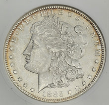 Load image into Gallery viewer, 1885 CC Carson City Mint Morgan Silver Dollar $1 ANACS MS 63 Soap Box
