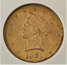 Load image into Gallery viewer, 1901 S $10 Dollar Gold Liberty Head Eagle Pre 33 U.S Gold Coin NGC MS 62
