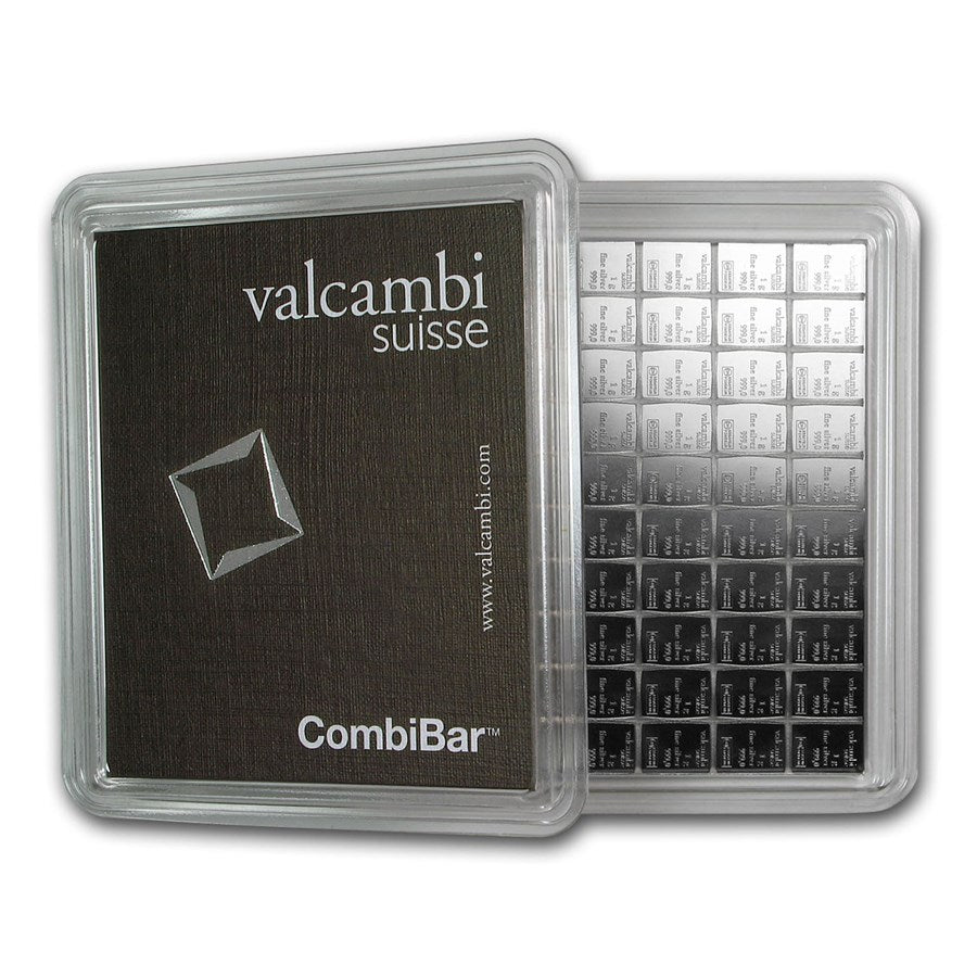 100 Gram Silver Valcambi 100x 1 gram Silver CombiBar™