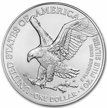 Load image into Gallery viewer, 2021 American Silver Eagle (Type 2) $1 ASE .999 Fine US Silver Coin BU
