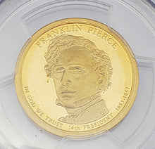 Load image into Gallery viewer, 2010 S $1 Franklin Pierce Presidential Dollar PCGS PR 69 DCAM
