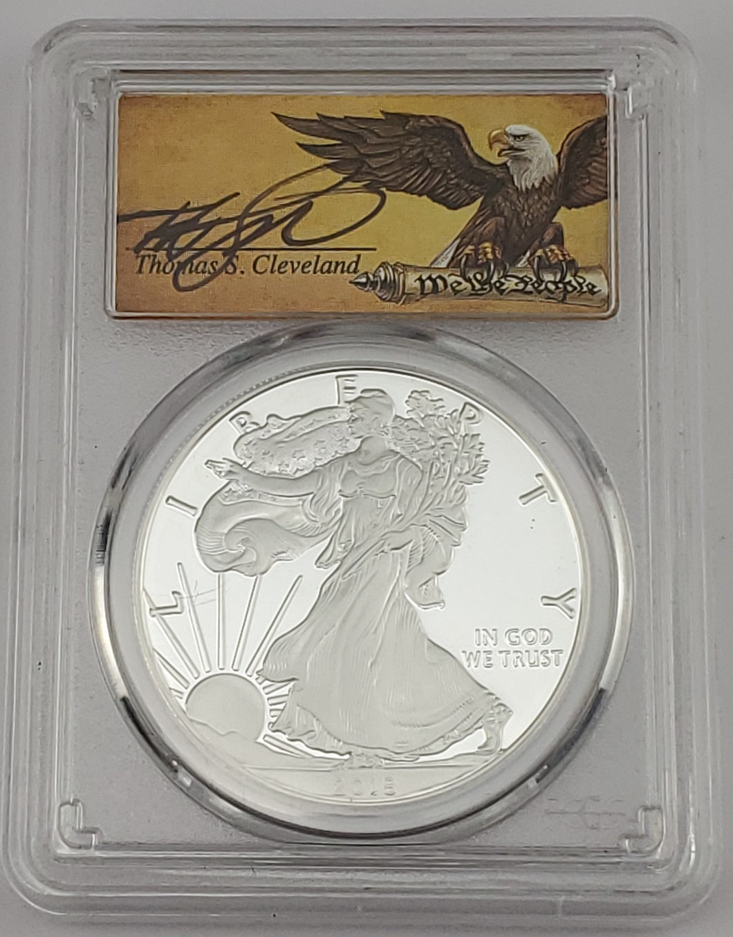 2018 S American Silver Eagle $1 First Day Of Issue PCGS PR 70 DCAM