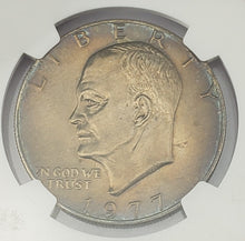 Load image into Gallery viewer, 1977 Eisenhower Dollar $1 Reverse Struck Thru NGC Mint Error MS 65
