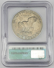 Load image into Gallery viewer, 1977 Eisenhower Dollar Reverse Struck Thru Reeding Fragment Mint Error ICG MS 64
