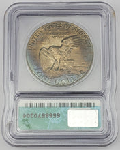 Load image into Gallery viewer, 1977 Eisenhower Dollar Reverse Struck Thru Reeding Fragment Mint Error ICG MS 64
