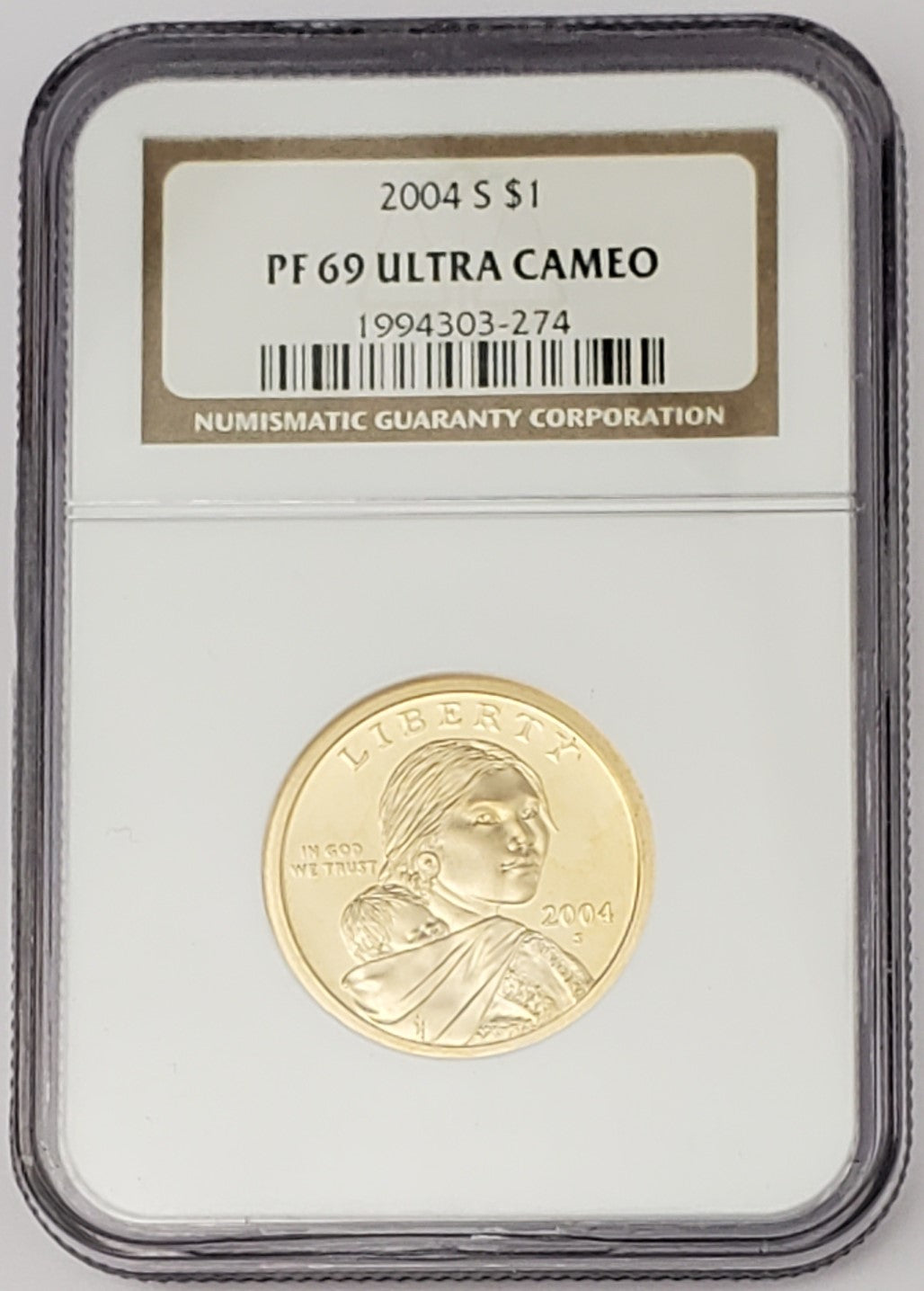 2004 S Proof Sacagawea Dollar $1 PF 69 Ultra Cameo NGC