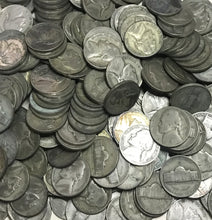 Load image into Gallery viewer, (40) Roll 1942-1945 Wartime 35% WWII Jefferson War Silver Nickel $2 Face Bulk
