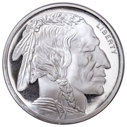 1 oz Buffalo Silver Round Golden State Mint BU 1 Troy Oz .999 Fine Silver